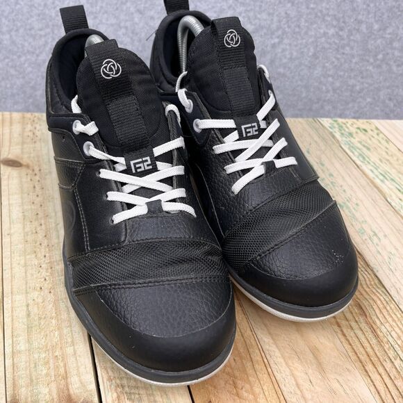 Athalonz GF2 Turf Baseball Softball Shoes Mens Size 8 Golf Black White Cleats - Picture 10 of 12